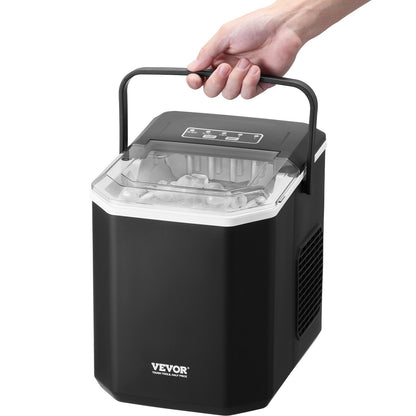 Máquina de Gelo Portátil VEVOR - 26lbs/24h, 9 Cubos em 6 Min