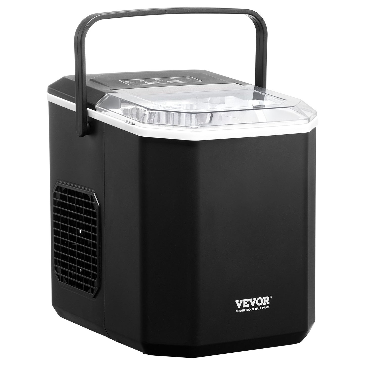 Máquina de Gelo Portátil VEVOR - 26lbs/24h, 9 Cubos em 6 Min