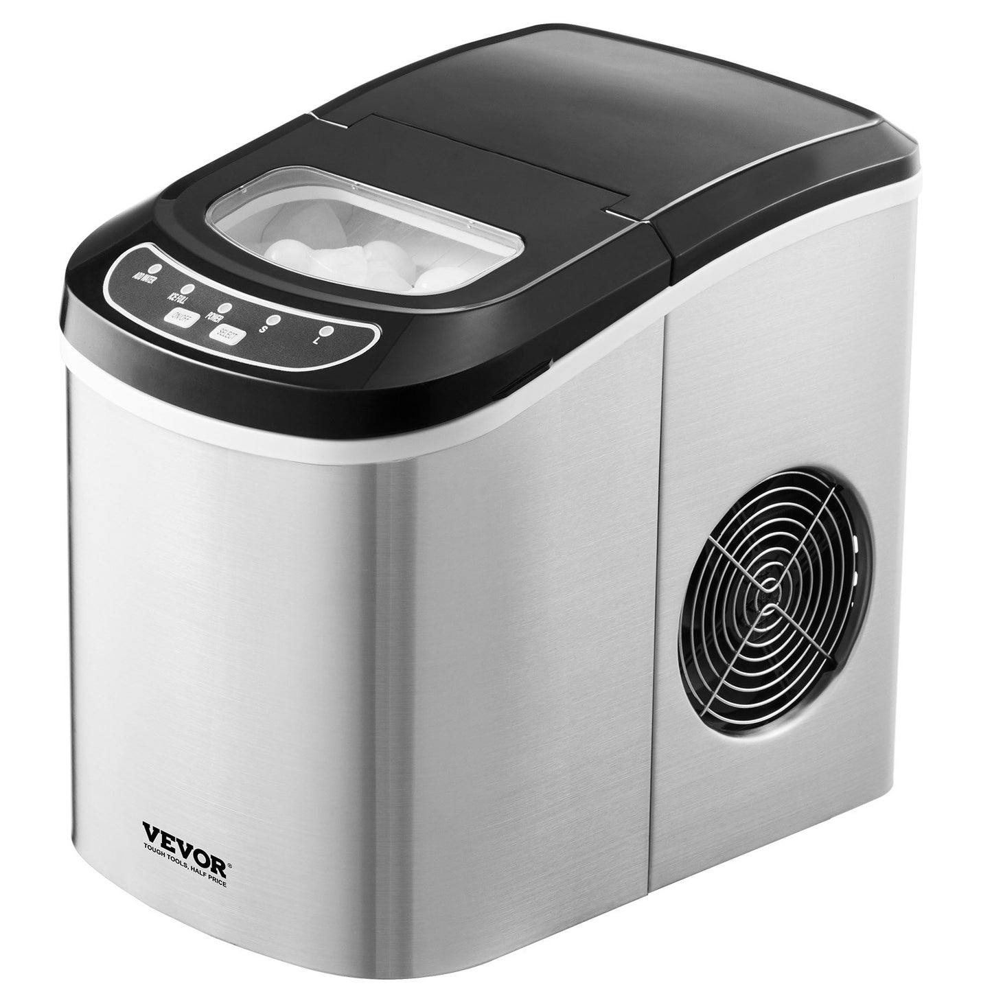 Máquina de Gelo VEVOR Portátil - 9 Cubos em 6 Minutos