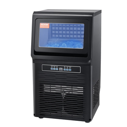 Máquina de Gelo Comercial VEVOR 80lbs/24H com Auto-Limpeza