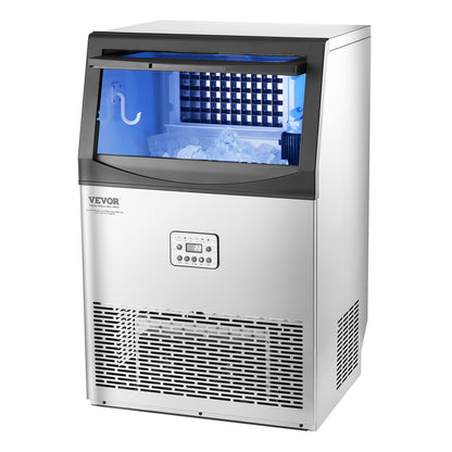 Máquina de Gelo Comercial VEVOR 90lbs/24H com Auto Limpeza