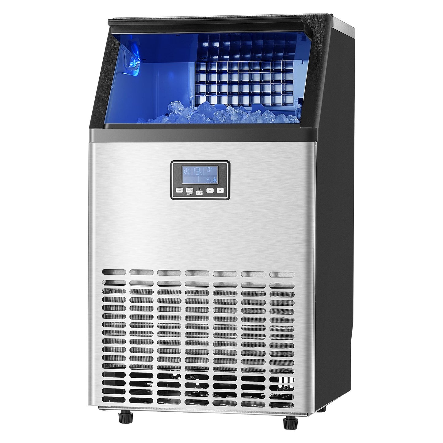 Máquina de Gelo Comercial VEVOR 100lbs/24H com Auto Limpeza