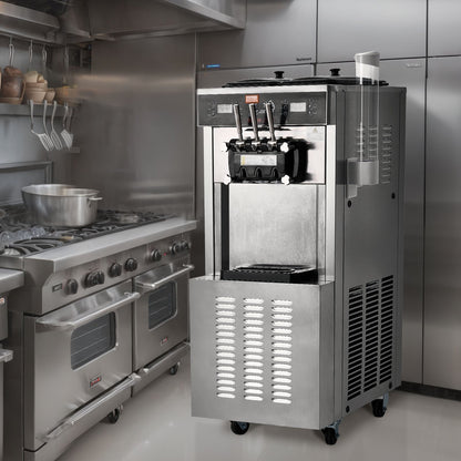 Máquina Comercial de Gelados Soft Serve 3 Sabores 34-44L/H