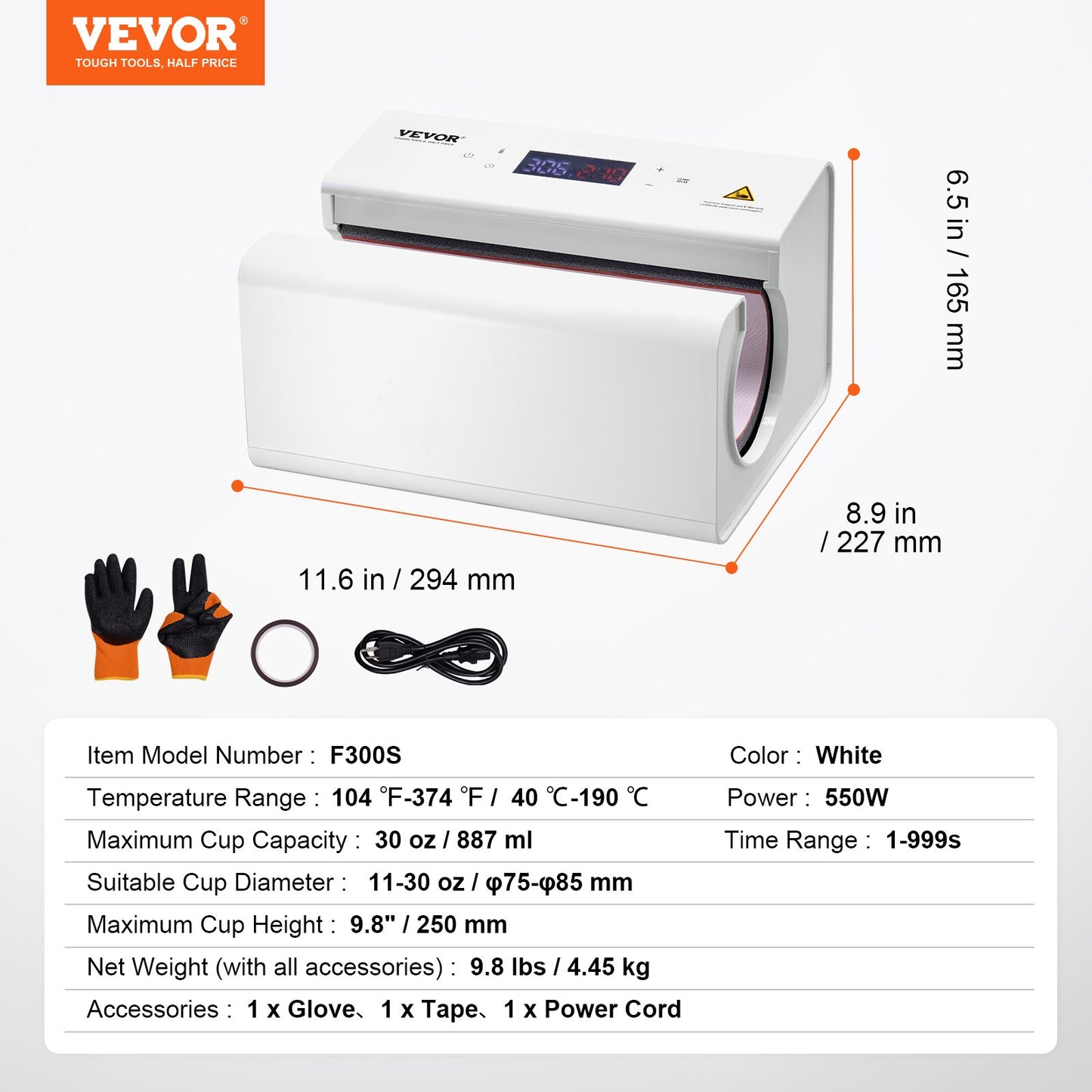 Prensa Térmica Automática para Canecas Sublimação VEVOR