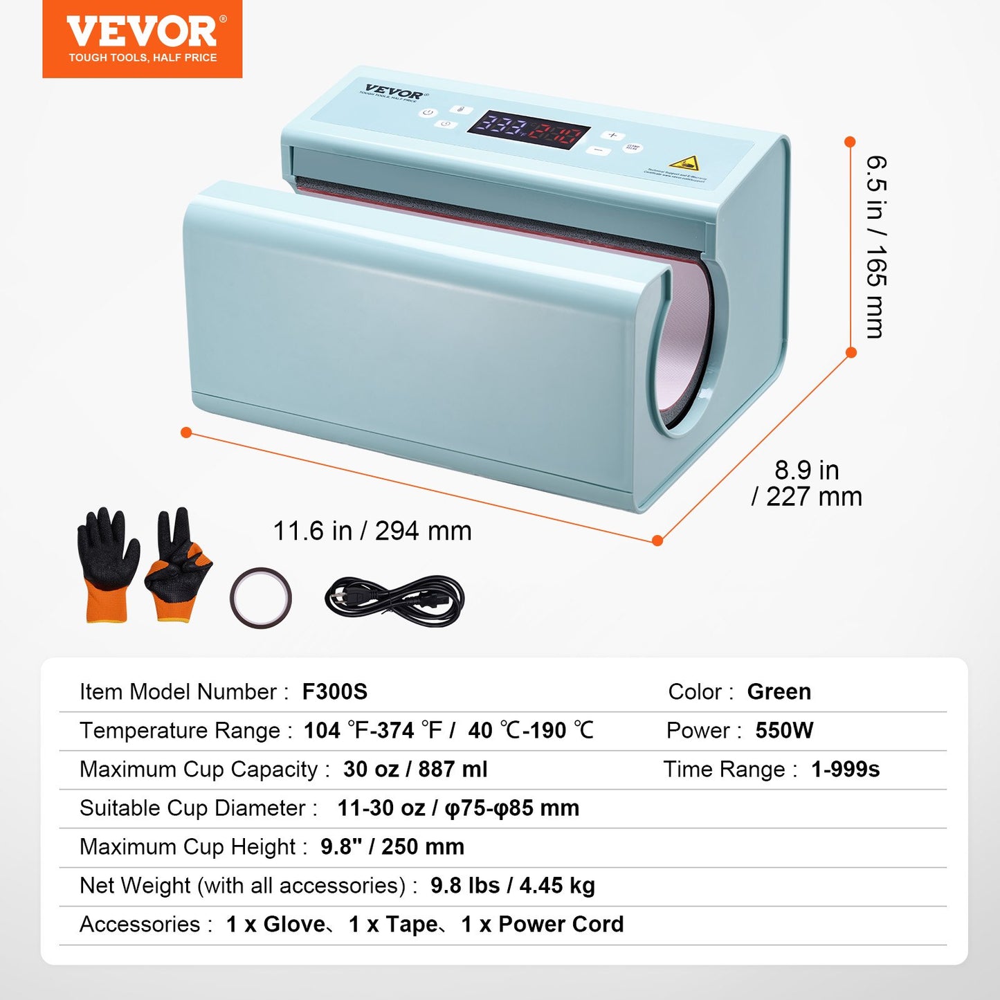 Prensa Térmica Automática para Canecas Sublimação 30oz Azul